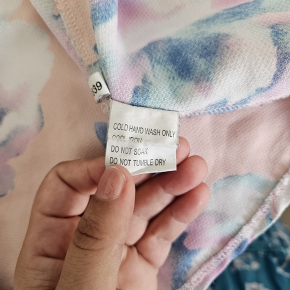 Paper Scissors | pink and blue Gorgeous Halter Top - Size S - Picture 7 of 8